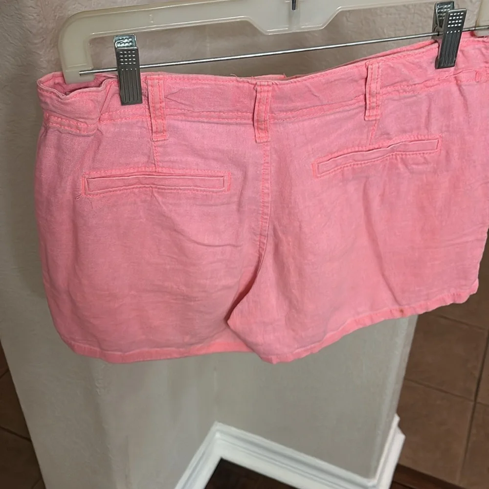 Old Navy lotus orange linen shorts 3.25”size 16